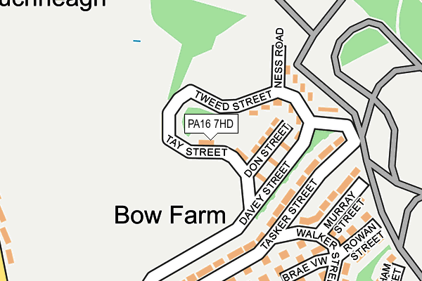 PA16 7HD map - OS OpenMap – Local (Ordnance Survey)