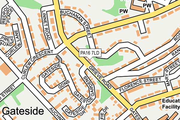 PA16 7LD map - OS OpenMap – Local (Ordnance Survey)