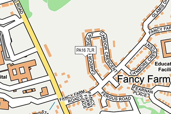 PA16 7LR map - OS OpenMap – Local (Ordnance Survey)