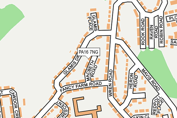 PA16 7NG map - OS OpenMap – Local (Ordnance Survey)