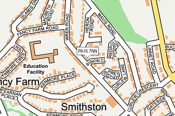 PA16 7NN map - OS OpenMap – Local (Ordnance Survey)