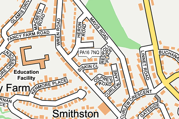 PA16 7NQ map - OS OpenMap – Local (Ordnance Survey)