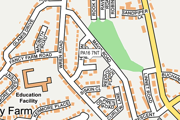PA16 7NT map - OS OpenMap – Local (Ordnance Survey)
