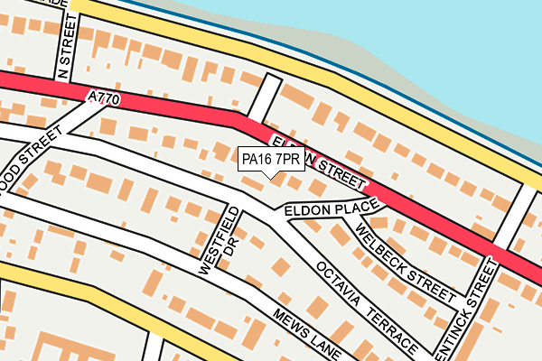 PA16 7PR map - OS OpenMap – Local (Ordnance Survey)