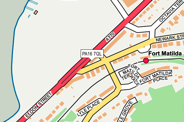 PA16 7QL map - OS OpenMap – Local (Ordnance Survey)