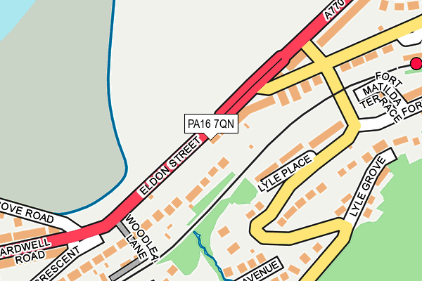 PA16 7QN map - OS OpenMap – Local (Ordnance Survey)