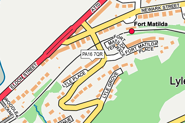 PA16 7QR map - OS OpenMap – Local (Ordnance Survey)