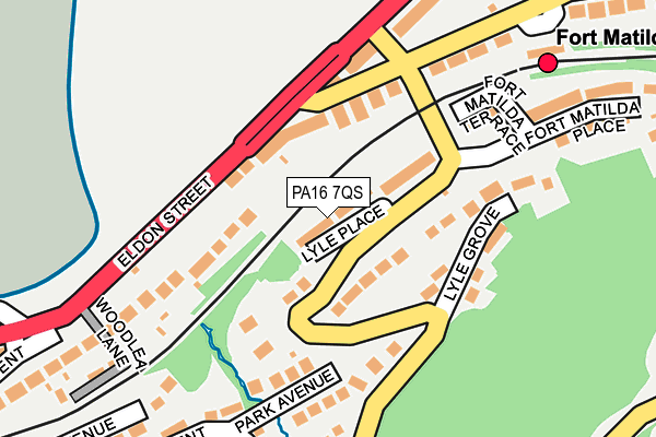 PA16 7QS map - OS OpenMap – Local (Ordnance Survey)