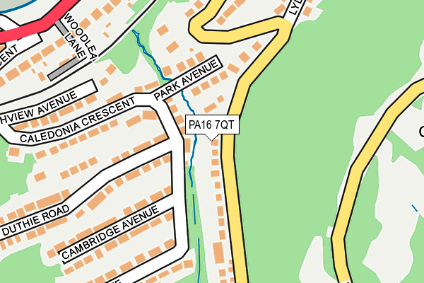 PA16 7QT map - OS OpenMap – Local (Ordnance Survey)