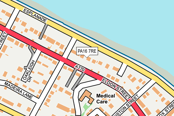 PA16 7RE map - OS OpenMap – Local (Ordnance Survey)