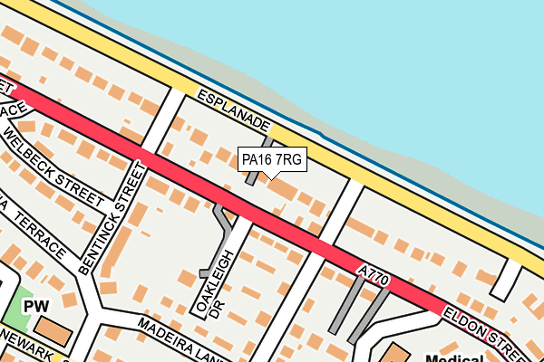 PA16 7RG map - OS OpenMap – Local (Ordnance Survey)