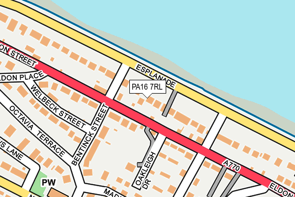 PA16 7RL map - OS OpenMap – Local (Ordnance Survey)