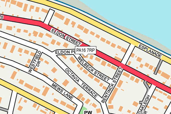 PA16 7RP map - OS OpenMap – Local (Ordnance Survey)