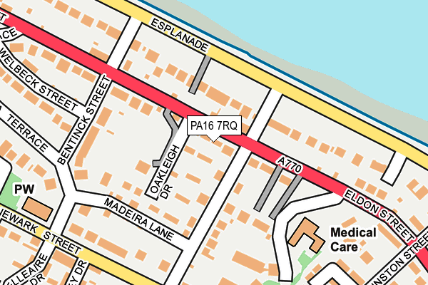 PA16 7RQ map - OS OpenMap – Local (Ordnance Survey)