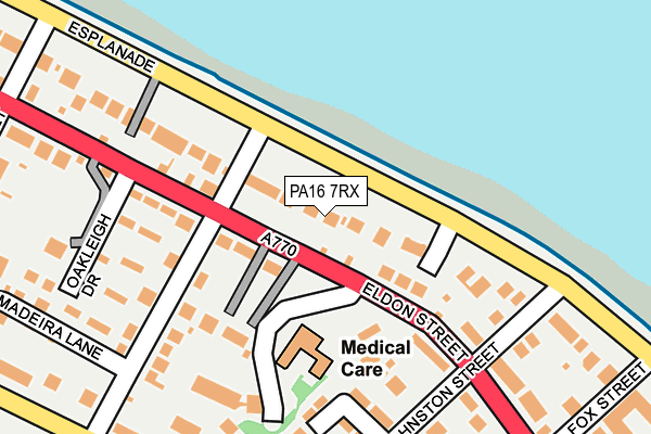 PA16 7RX map - OS OpenMap – Local (Ordnance Survey)