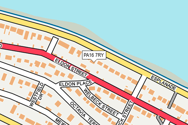 PA16 7RY map - OS OpenMap – Local (Ordnance Survey)