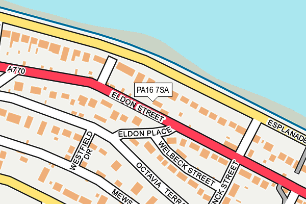 PA16 7SA map - OS OpenMap – Local (Ordnance Survey)