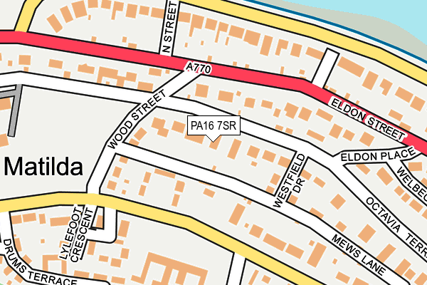 PA16 7SR map - OS OpenMap – Local (Ordnance Survey)