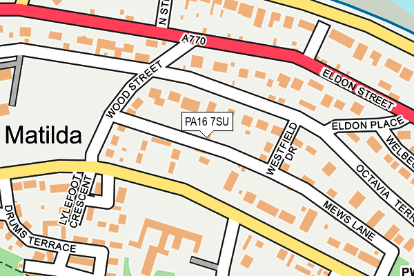 PA16 7SU map - OS OpenMap – Local (Ordnance Survey)