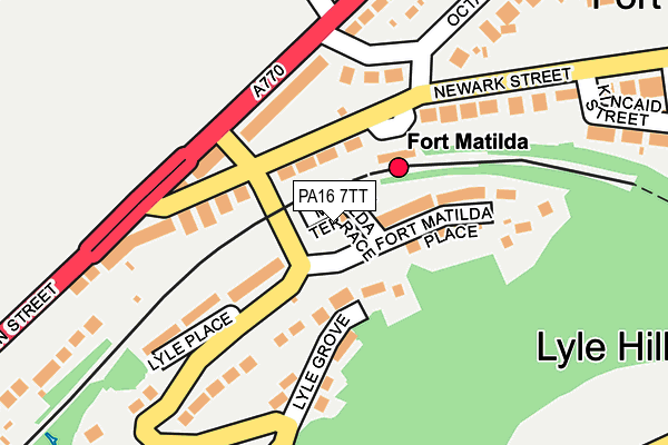 PA16 7TT map - OS OpenMap – Local (Ordnance Survey)