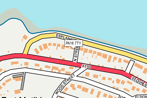 PA16 7TY map - OS OpenMap – Local (Ordnance Survey)