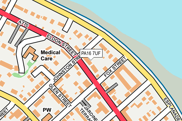 PA16 7UF map - OS OpenMap – Local (Ordnance Survey)