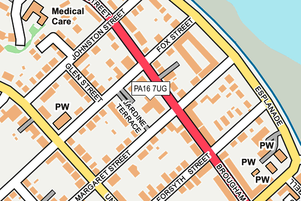 PA16 7UG map - OS OpenMap – Local (Ordnance Survey)