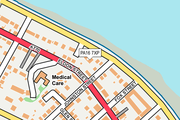 PA16 7XP map - OS OpenMap – Local (Ordnance Survey)