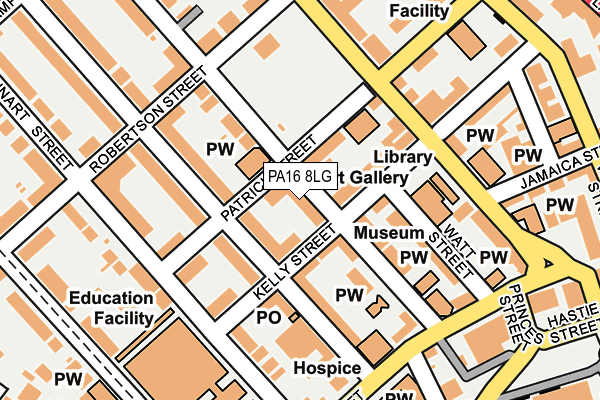 PA16 8LG map - OS OpenMap – Local (Ordnance Survey)