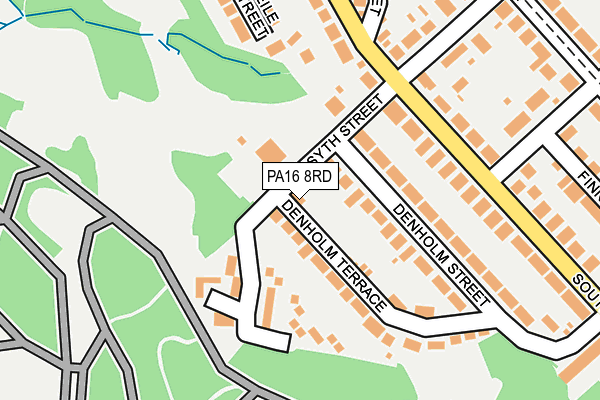 PA16 8RD map - OS OpenMap – Local (Ordnance Survey)