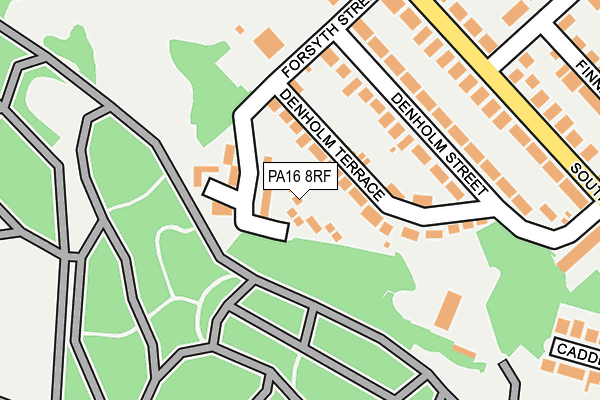 PA16 8RF map - OS OpenMap – Local (Ordnance Survey)