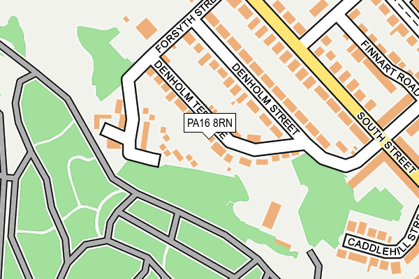 PA16 8RN map - OS OpenMap – Local (Ordnance Survey)