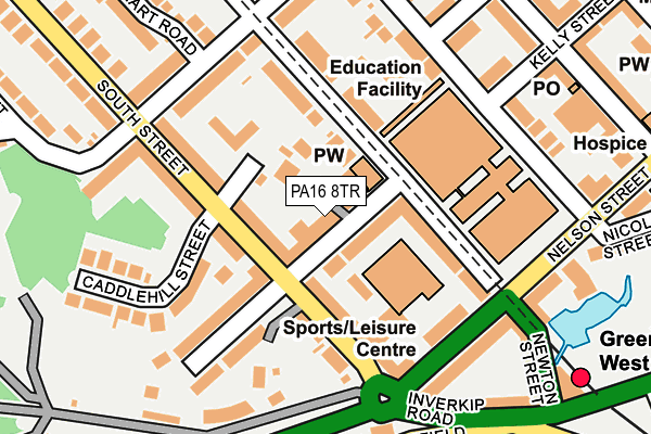 PA16 8TR map - OS OpenMap – Local (Ordnance Survey)