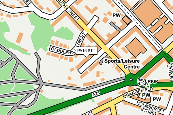 PA16 8TT map - OS OpenMap – Local (Ordnance Survey)