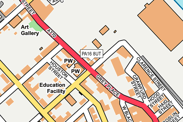 PA16 8UT map - OS OpenMap – Local (Ordnance Survey)