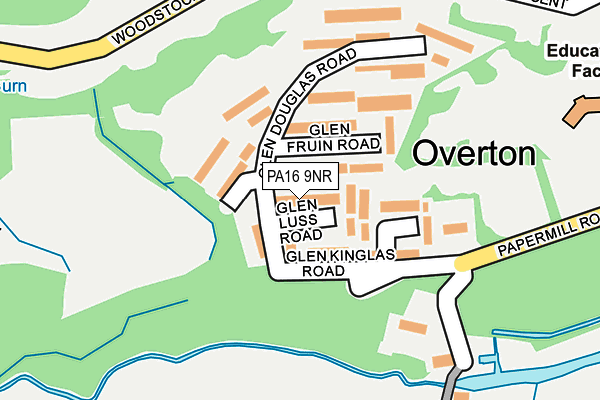 PA16 9NR map - OS OpenMap – Local (Ordnance Survey)