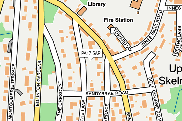 PA17 5AP map - OS OpenMap – Local (Ordnance Survey)
