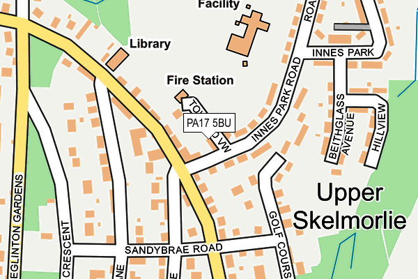 PA17 5BU map - OS OpenMap – Local (Ordnance Survey)