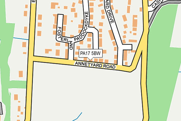 PA17 5BW map - OS OpenMap – Local (Ordnance Survey)