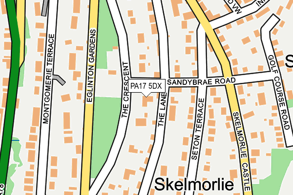 PA17 5DX map - OS OpenMap – Local (Ordnance Survey)
