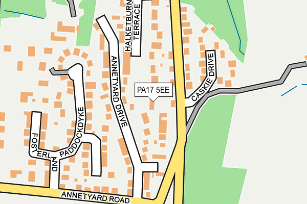PA17 5EE map - OS OpenMap – Local (Ordnance Survey)