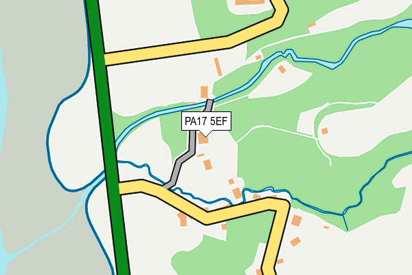 PA17 5EF map - OS OpenMap – Local (Ordnance Survey)