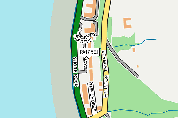 PA17 5EJ map - OS OpenMap – Local (Ordnance Survey)