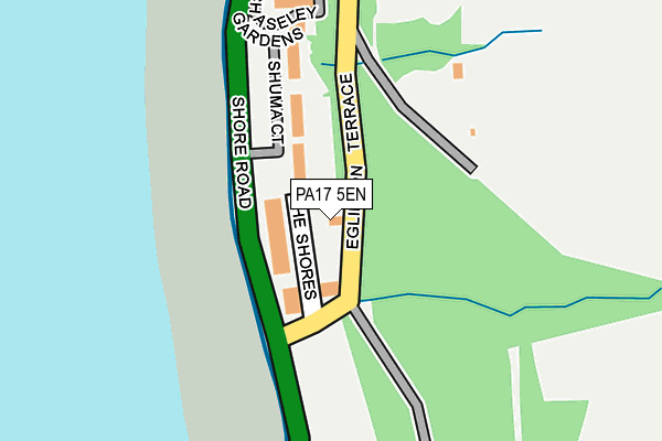 PA17 5EN map - OS OpenMap – Local (Ordnance Survey)