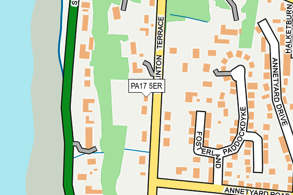 PA17 5ER map - OS OpenMap – Local (Ordnance Survey)