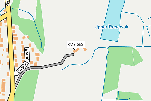 PA17 5ES map - OS OpenMap – Local (Ordnance Survey)