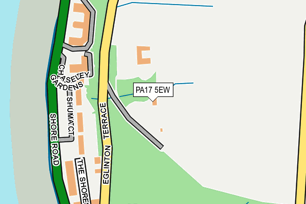 PA17 5EW map - OS OpenMap – Local (Ordnance Survey)
