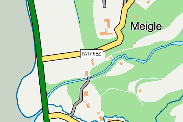 PA17 5EZ map - OS OpenMap – Local (Ordnance Survey)
