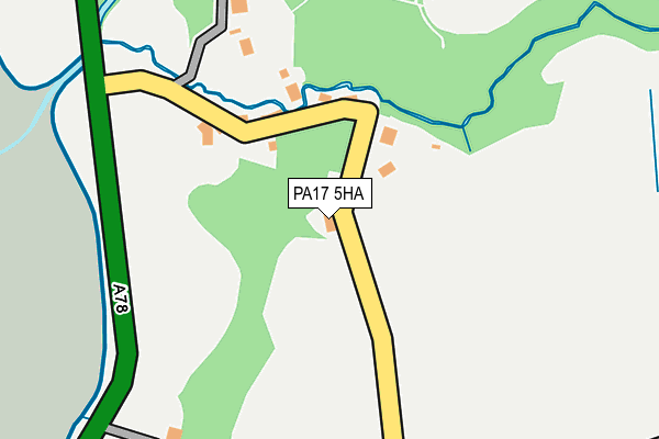 PA17 5HA map - OS OpenMap – Local (Ordnance Survey)