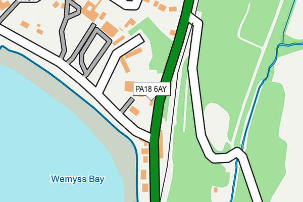 PA18 6AY map - OS OpenMap – Local (Ordnance Survey)